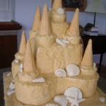 12 Beach Sandcastle Sand Castle Wedding Cake