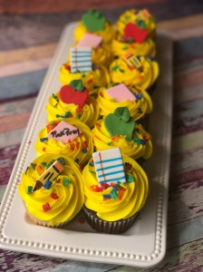 back to school signature cupcake