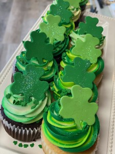 st patricks day signature cupcakes