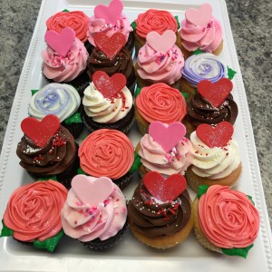 valentines day signature cupcakes