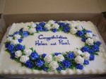 Wedding Shower Blue and White Flowers