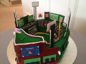 A Fenway Park Grooms Cake